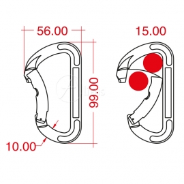 Indoor Screw "D" Shape