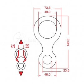 Abseilachter Classic 8 Alu