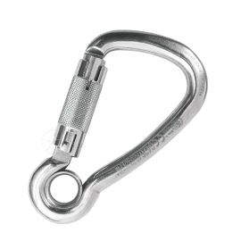 Edelstahl Karabiner Harness Eye Autoblock