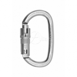 Edelstahlkarabiner Oval TriLock ANSI