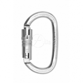 Edelstahlkarabiner Oval TwistLock ANSI