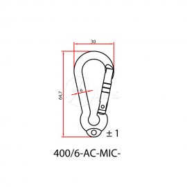 Zubehörkarabiner Mini Ring