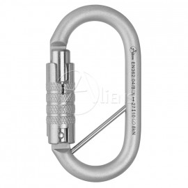 Stahlkarabiner Total Oval Trilock mit Pin