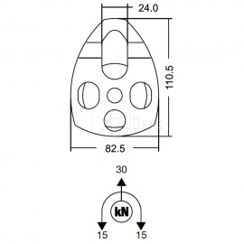 Umlenkrolle EXTRA ROLL NYLON