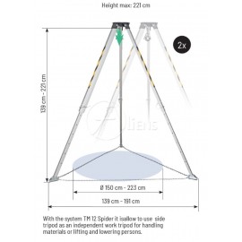 Tripod Dreibein TM 12-2 HEXAPOD