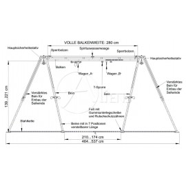 Tripod Dreibein TM 12-2 HEXAPOD